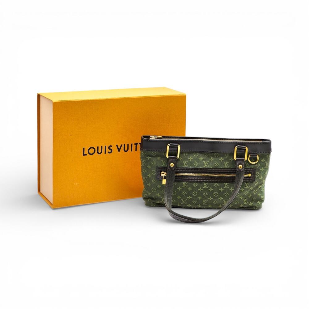 Louis Vuitton Khaki Green Monogram Mini Lin Lucille PM Bag